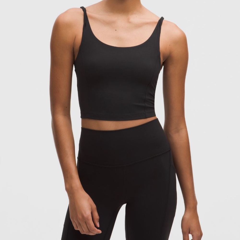 Lululemon Athletica Black Align Twist-Strap Crop Tank
